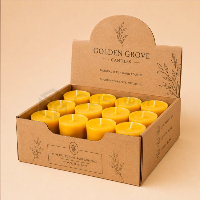 Display Corrugated-Candle-Box
