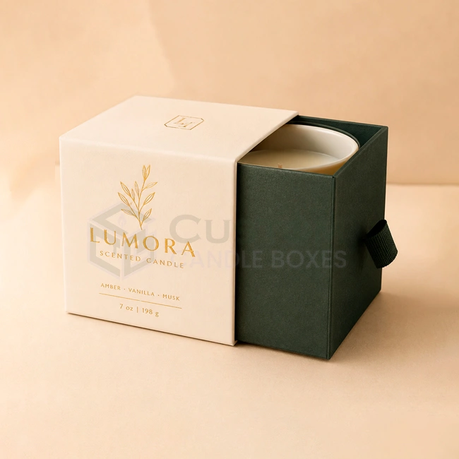Foil Stamped Candle Boxes