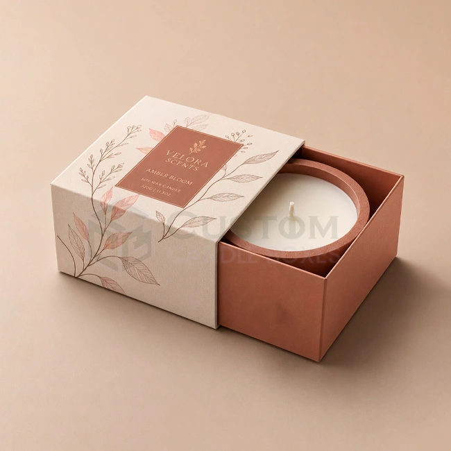 Rigid Chipboard Candle Boxes