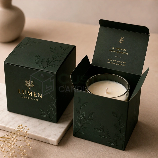 Spot UV Candle Boxes