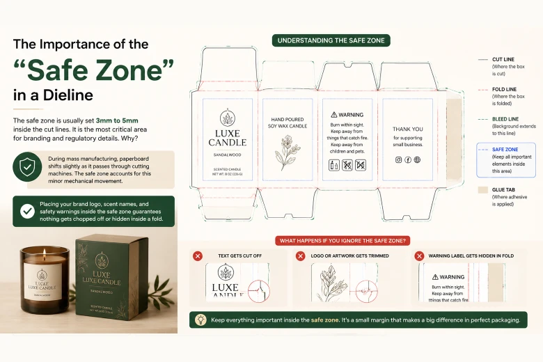 dieline safezone