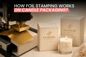 hot foiling on candle boxes