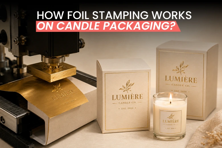 hot foiling on candle boxes