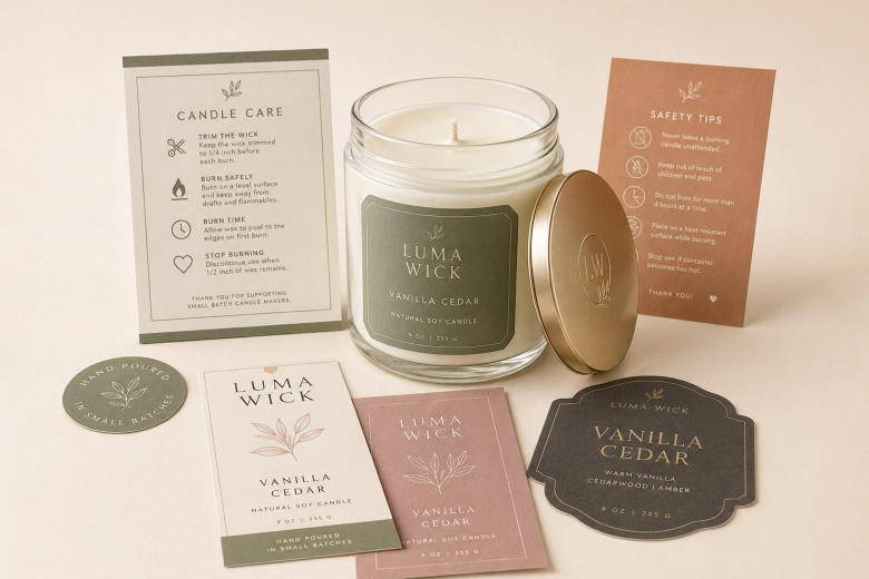 printed Candle-Labels
