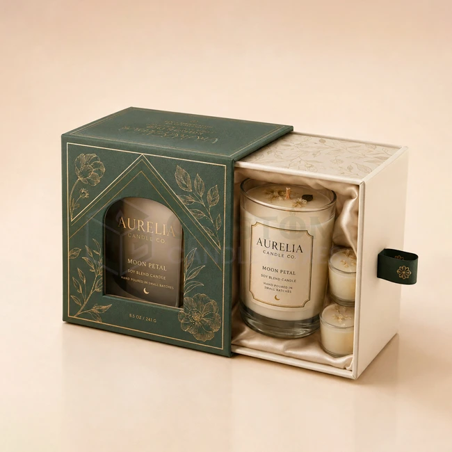 Custom Drawer Printed Candle Boxes